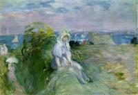 Morisot, Berthe - On the Cliff at Portrieux